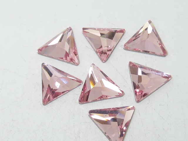 12 pcs. 7.5mm COSMIC DELTA LIGHT ROSE HOTFIX European Rhinestones